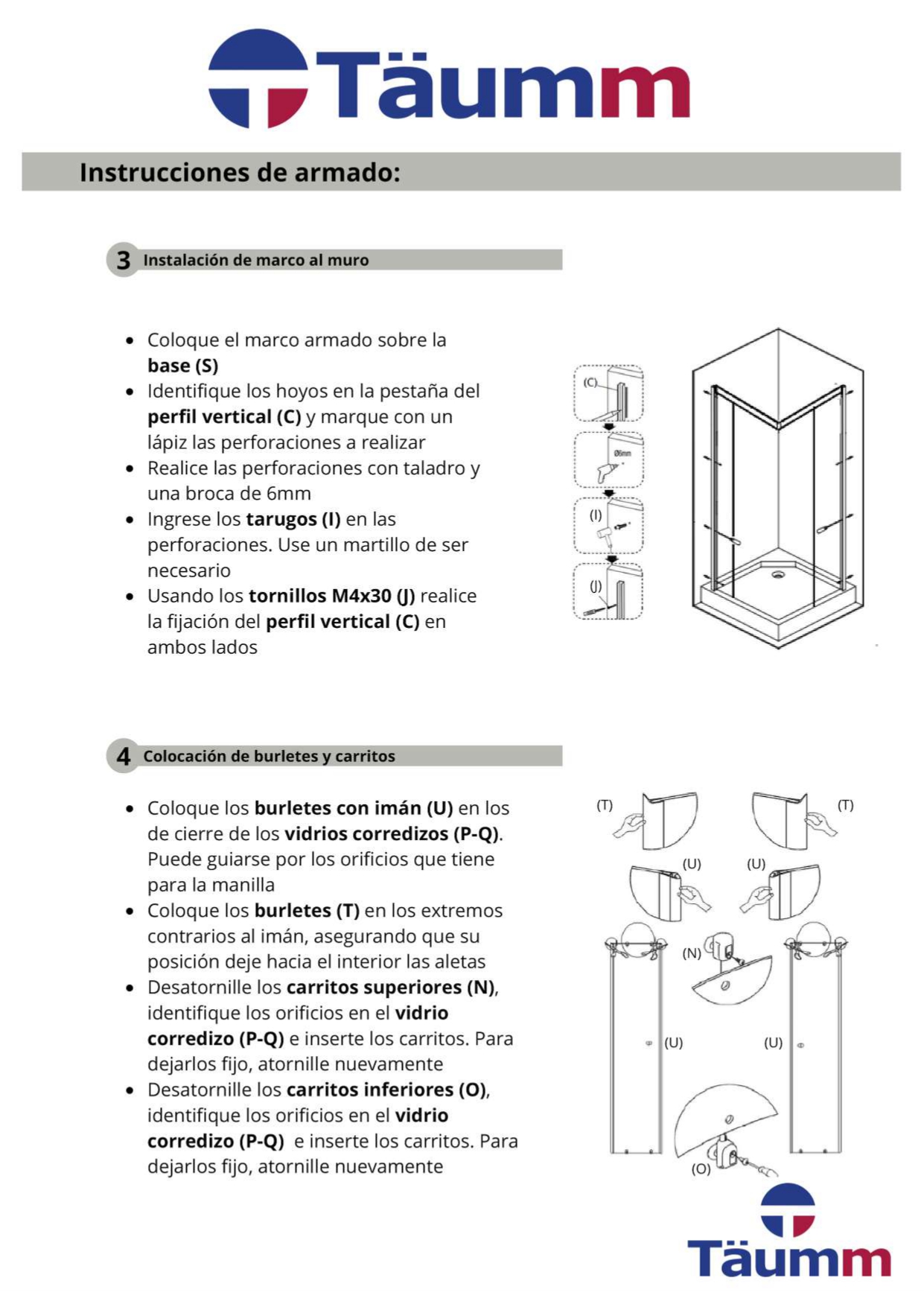 SHOWER DOOR 80X120X195 (A MURO DER) - Imagen 5