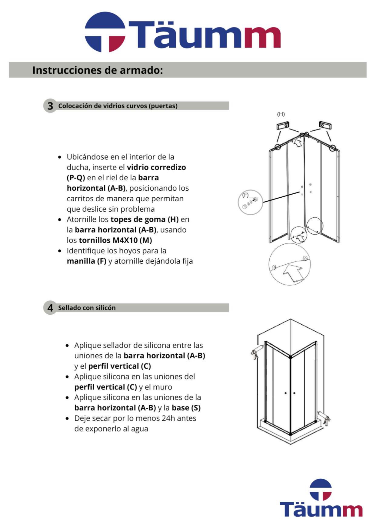 SHOWER DOOR 80X120X195 (A MURO DER) - Imagen 6