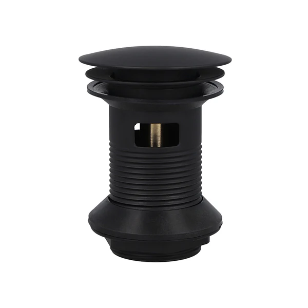 DESAGUE POP UP LAVATORIO CON REBALSE NEGRO STRETTO